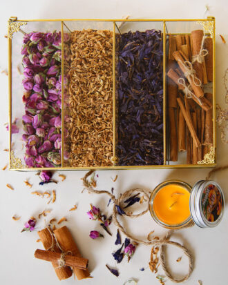 تی بگ برنجی چهارخانه مستطیل