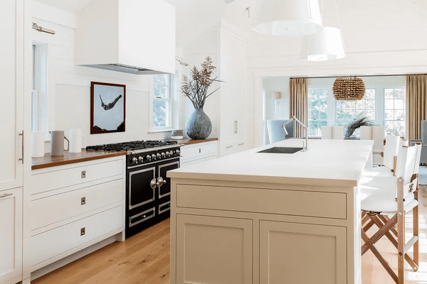 طراحی آشپزخانه با کابینت سفید - 16