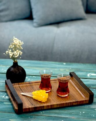 سینی چوبی ضدآب نیلوفر